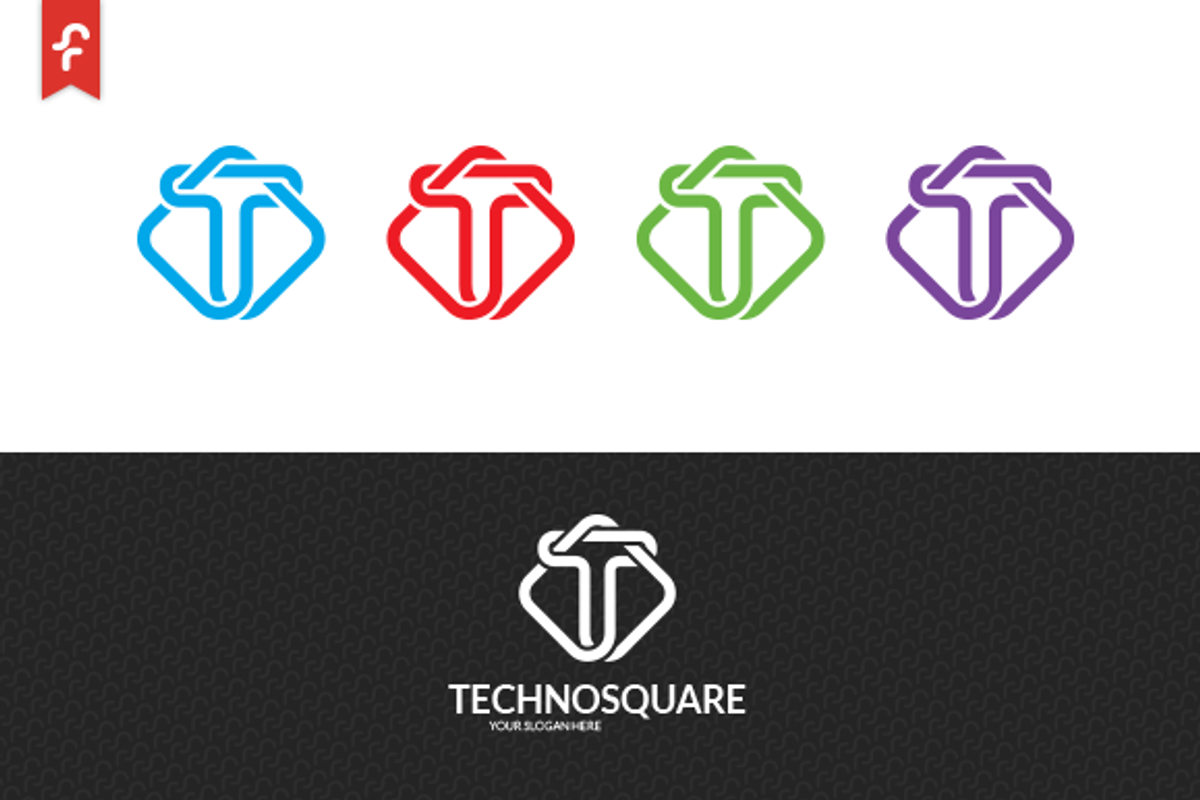 Techno Square Logo, a Branding & Logo Template by ft.studio