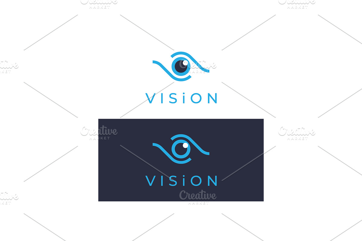 Abstract eye logo design.logo for bu, a Branding & Logo Template by LOGOCREATIVE
