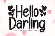 Hello Darling | Script Font, a Script Font by Scratchones (Thumbnail 1 of 9)