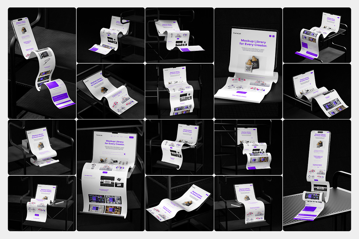 Device Longscroll – Mockup Bundle, a Product Mockup by Arvalamockup (Photo 4 of 11)
