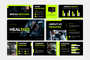 Healfixs Gym Keynote Presentation, a Presentation Template by Kren Studio (Thumbnail 1 of 8)