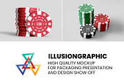 Casino Chips Mockup - 6 views, an Advertising Mockup by Illusiongraphic (Thumbnail 18 of 18)