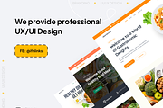 Nutrition Landing Page | Website, an UI Kit Template by IFN (Thumbnail 1 of 4)