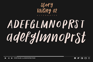 Story Tailing - Playful Script Fonts