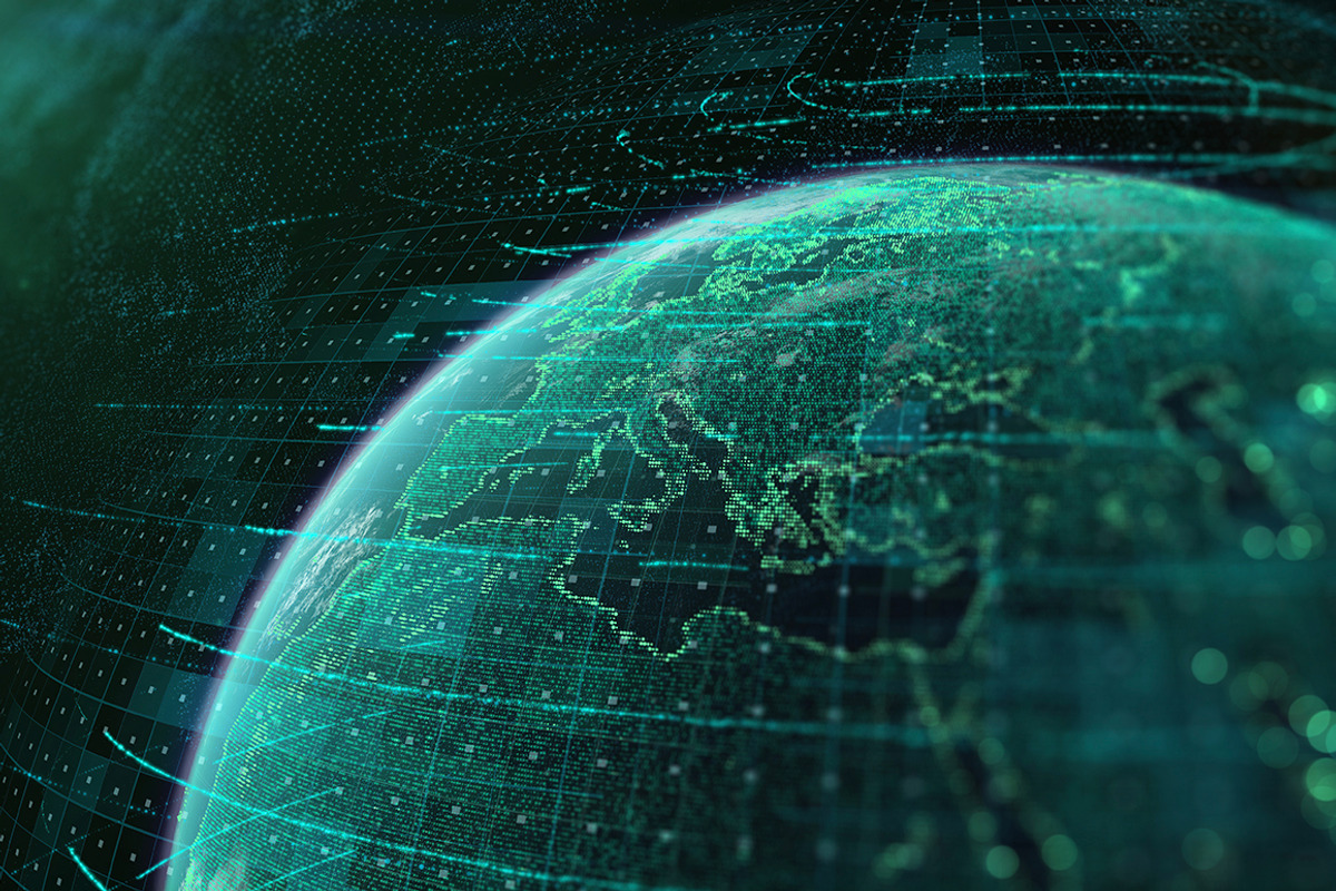 20 Big Data Abstract Backgrounds, a Technology Illustration by Handmadefont (Photo 11 of 19)