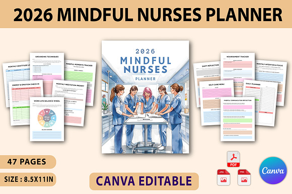 2026 Mindful Nurses Planner preview 8