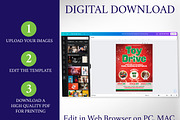 Christmas Toy Drive Flyer Template, a Flyer Template by Four C Graphic (Thumbnail 4 of 11)