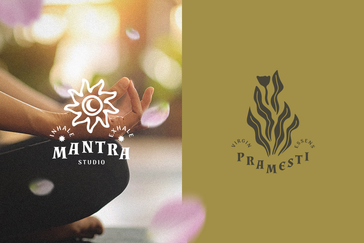 12 Aesthetic Nature and Yoga Logo, a Branding & Logo Template by Dordar.Lab (Photo 3 of 5)