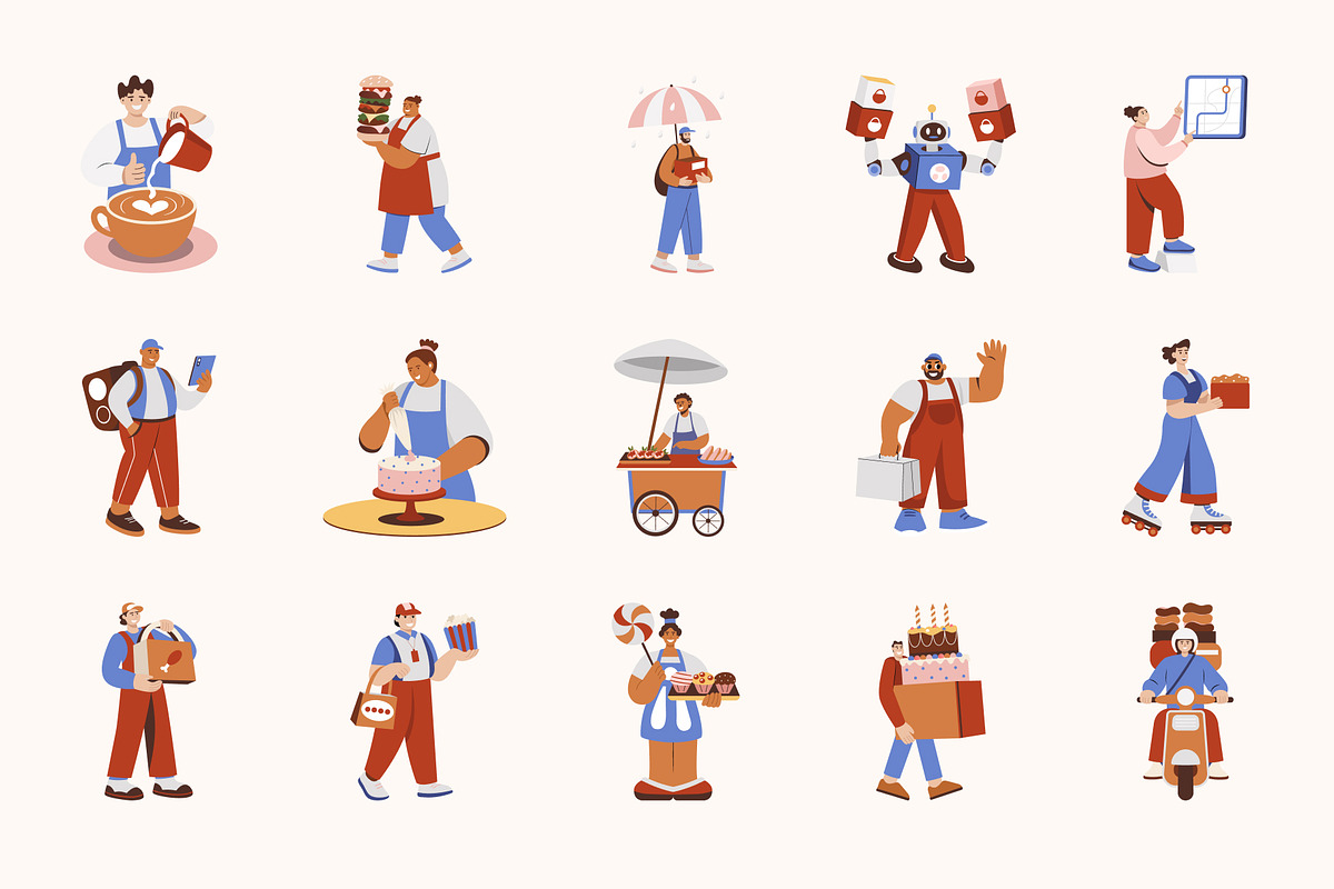 Animated Food and Delivery, a Food Illustration by Vectors Market (Photo 3 of 4)
