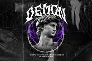 BERINGAS Modern Metal Horror Font, a Blackletter Font by dansdesign (Thumbnail 7 of 8)