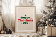 Happy Christmas Day PNG, an Illustration by DreamArtGraphic (Thumbnail 3 of 5)