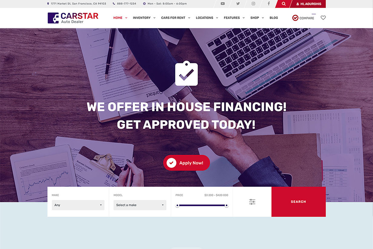 CarStar - Automotive WordPress Theme, a WordPress Template by FantasyThemes (Photo 5 of 11)