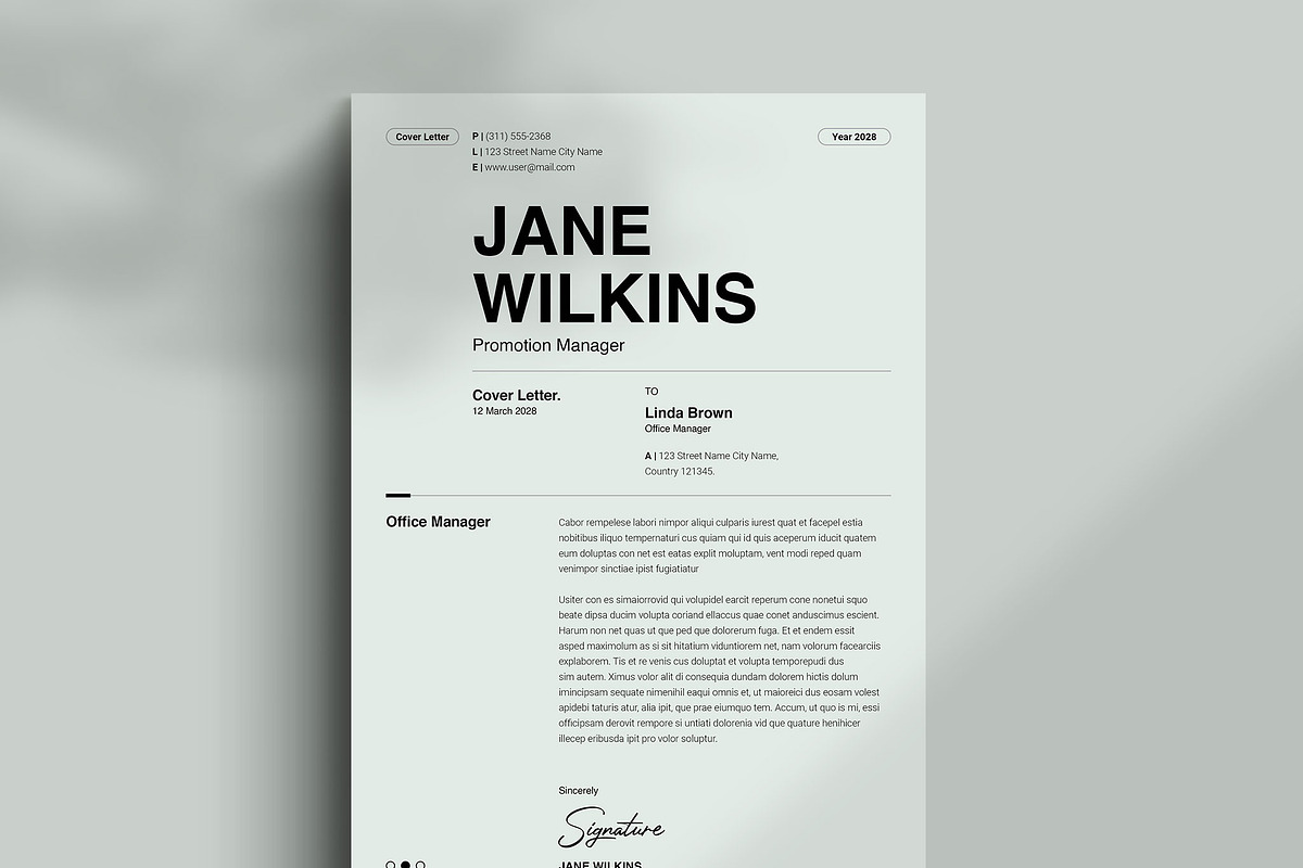 Resume - CV - Template _Word & Canva, a Resume Template by TemplateFolio-Shop (Photo 4 of 6)