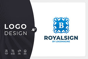 Royal Sign - Letter B Logo Template