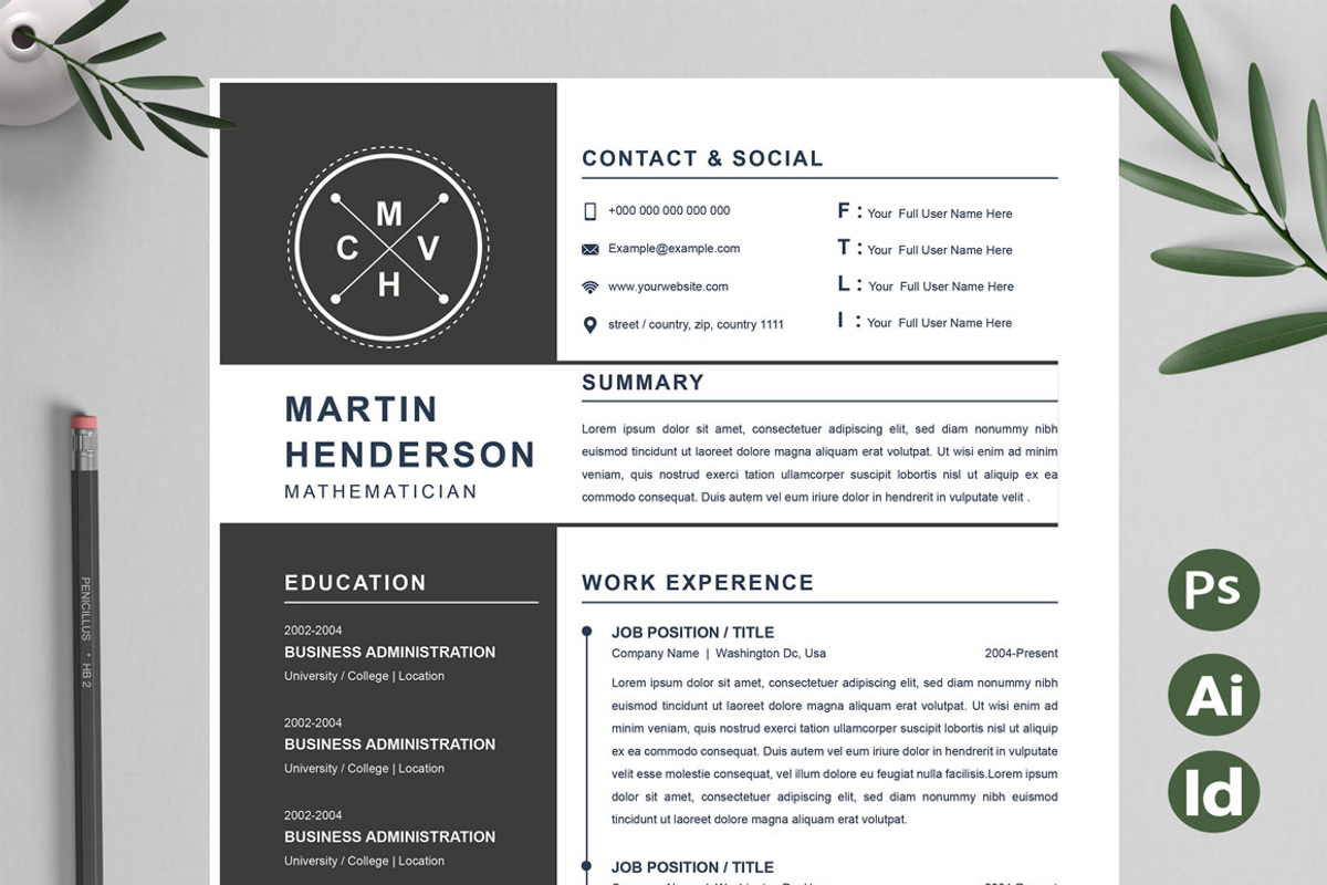 Creative Executive Resume, a Resume Template by Attractive Resume (Photo 1 of 3)