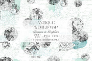 Vintage World Map Seamless Pattern, a Pattern Graphic by StudioGlouna (Thumbnail 1 of 4)