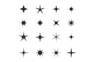 Sparkle, Star Burst, Twinkle Icons