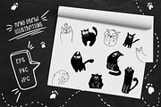 LAZY MEOW. Handwitten fonts+cliparts, a Handwritten Font by Ivanna-Ivashka (Thumbnail 5 of 12)