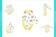 20x Baby Onesies BUNDLE Mock-up Sets, a Books & Magazine Mockup by BlackMocca (Thumbnail 10 of 28)