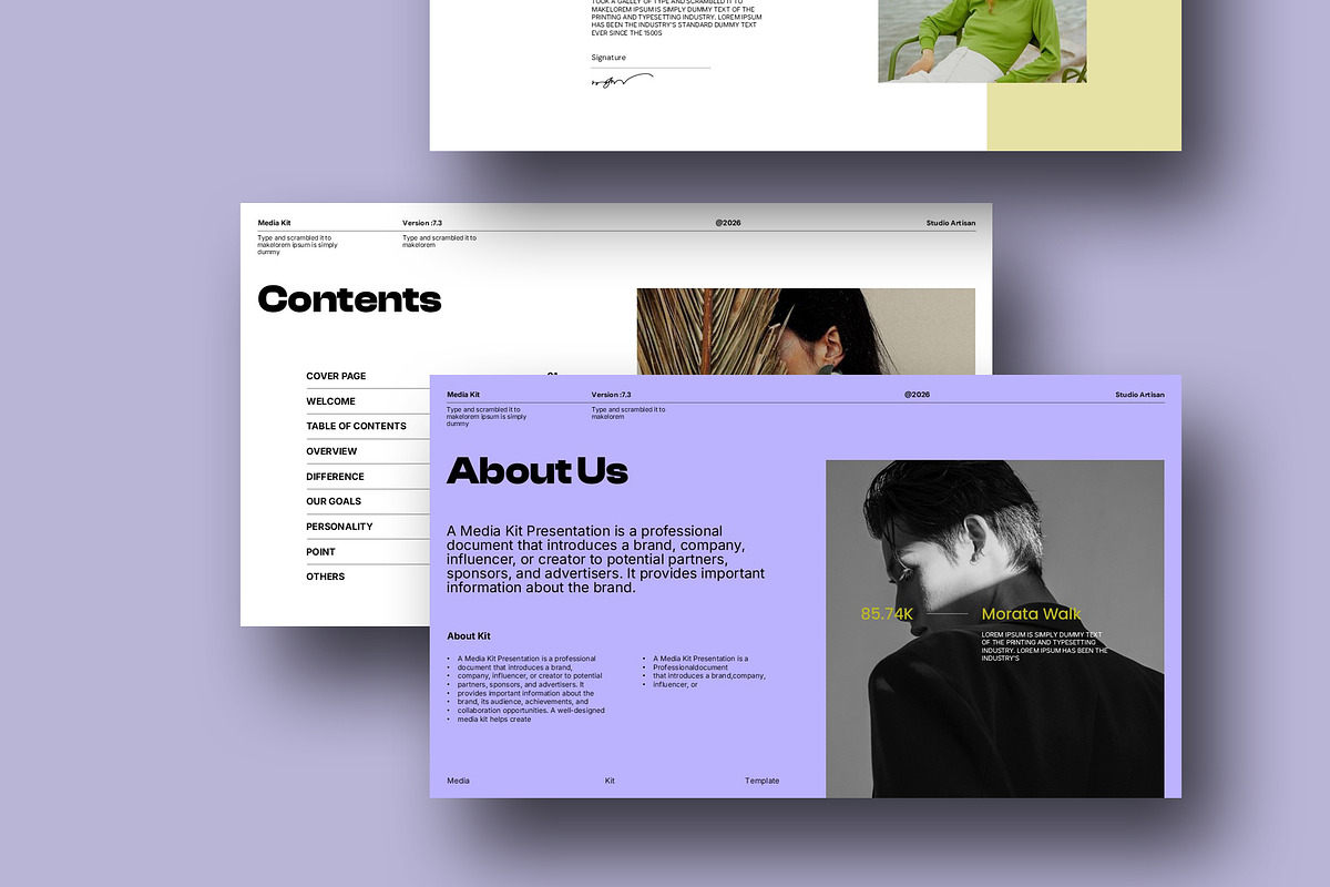 Afrin Brand Media Kit Presentation, a Presentation Template by Studio Artisan (Photo 2 of 7)