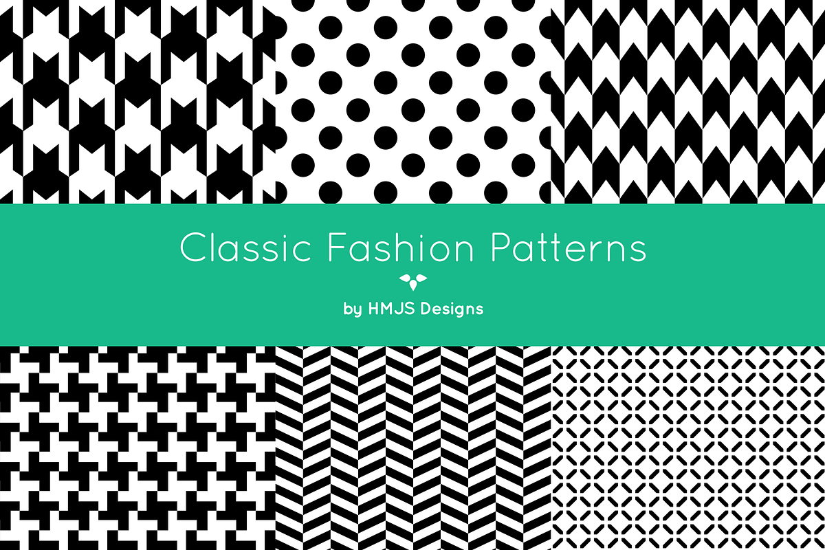 Classic Fashion Patterns, a Pattern Graphic by HMJS Designs (Photo 5 of 7)
