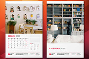 Wall Calendar 2020, a Stationery Template by AntartStock (Thumbnail 3 of 6)