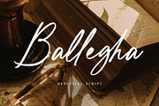 Ballegha - Beautiful Script, a Handwritten Font by Novitype (Thumbnail 1 of 11)