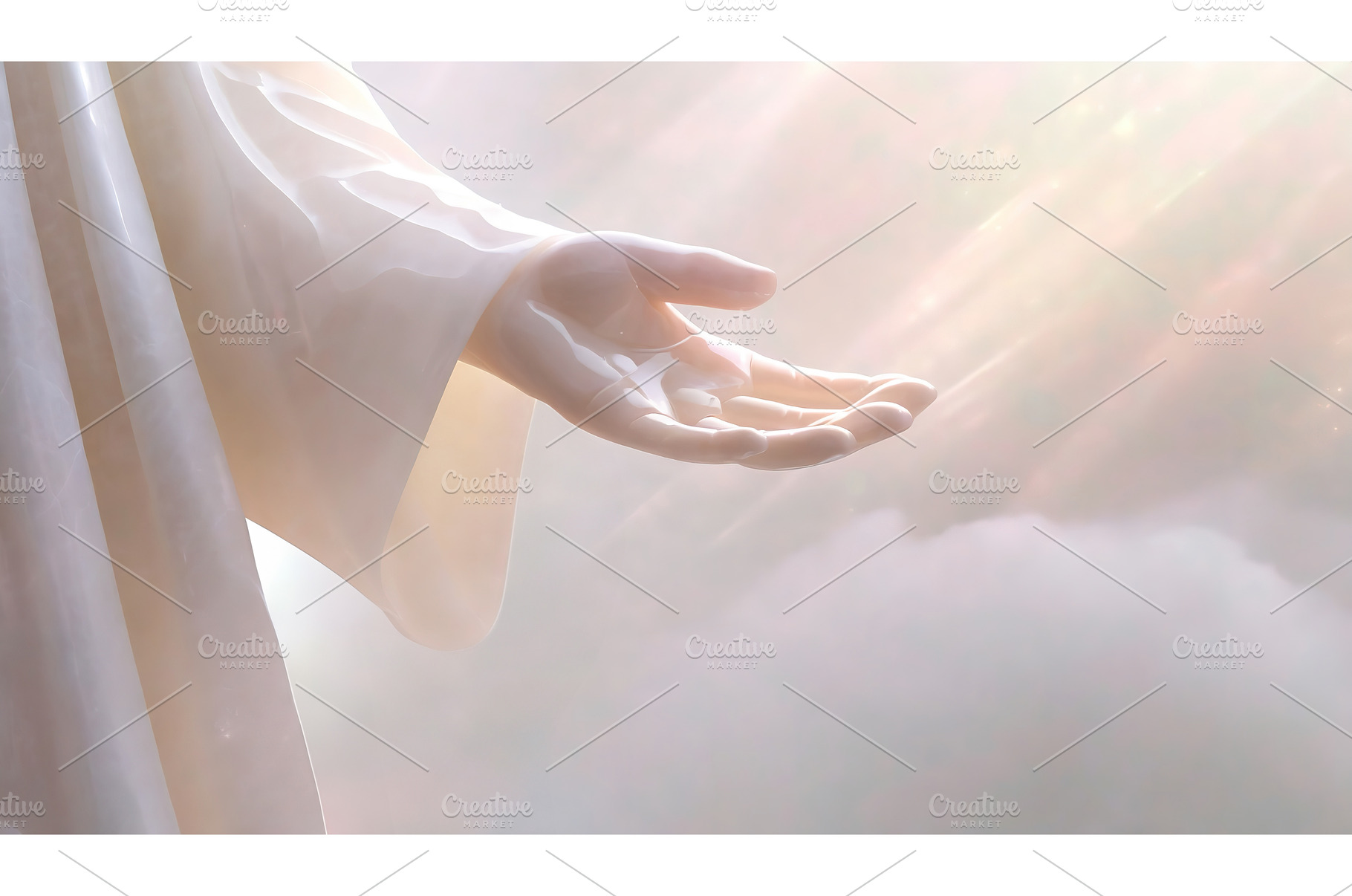An ethereal depiction of a hand, a Background Photo by Igor Tichonow