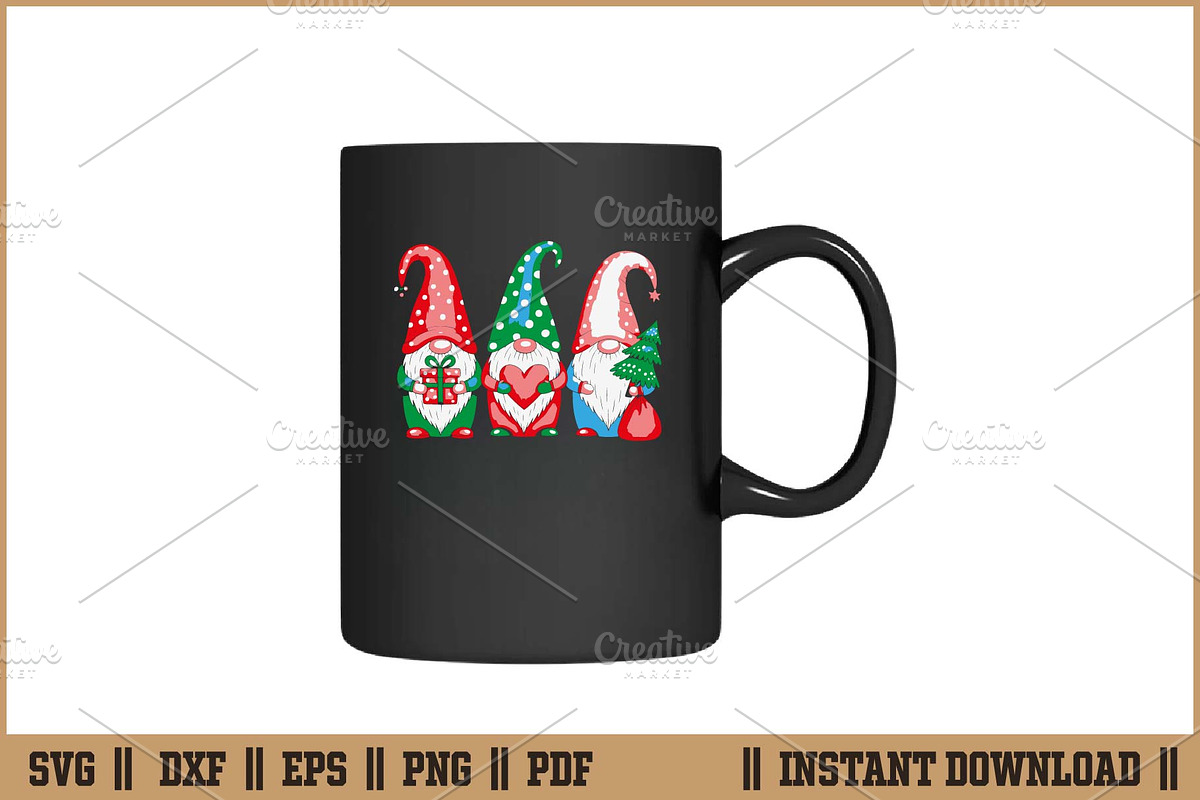 Christmas Gnomes Cute Holiday SVG, a Seasonal Illustration by Handy Arts Studio (Photo 3 of 3)