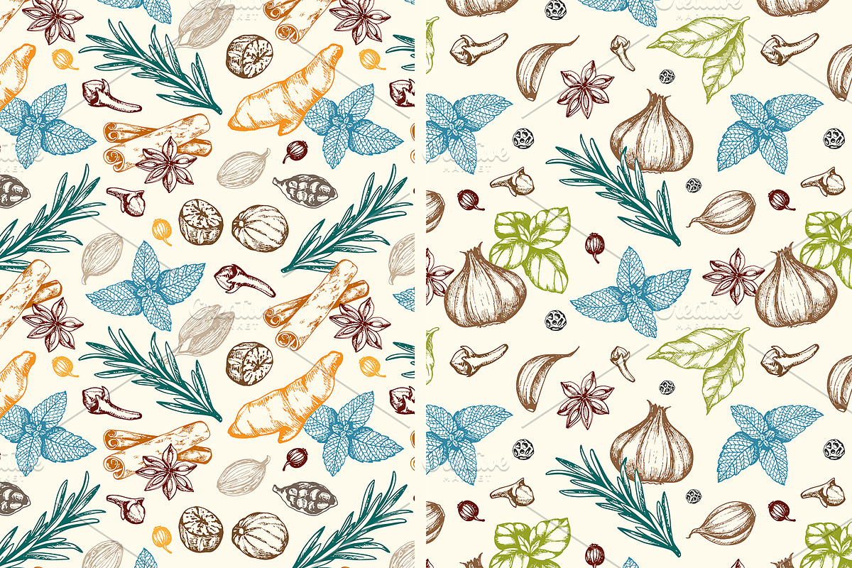 Vintage Spices and Herbs Design Kit, a Food Illustration by Artspace (Photo 7 of 8)