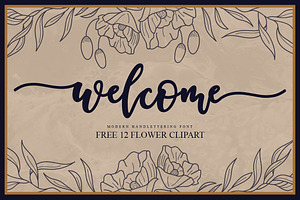 Welcome Handlwttering Font