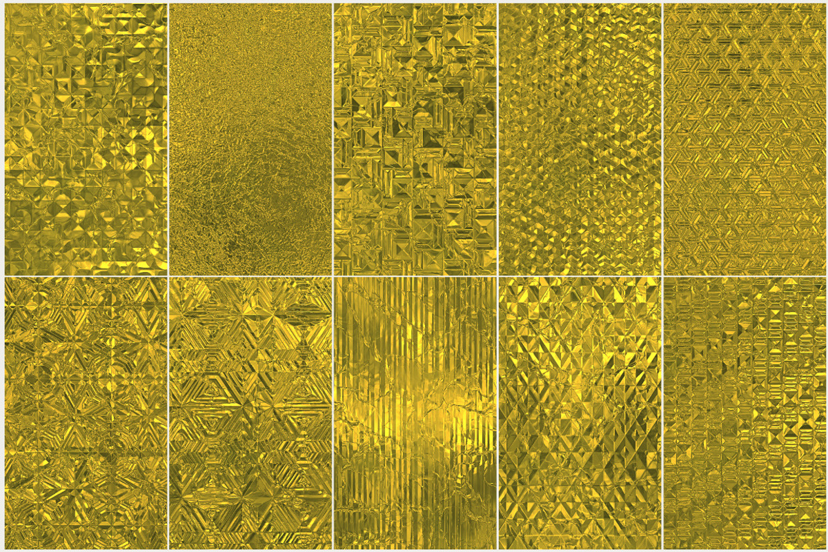 50 Seamless Golden Foil Patterns preview 4