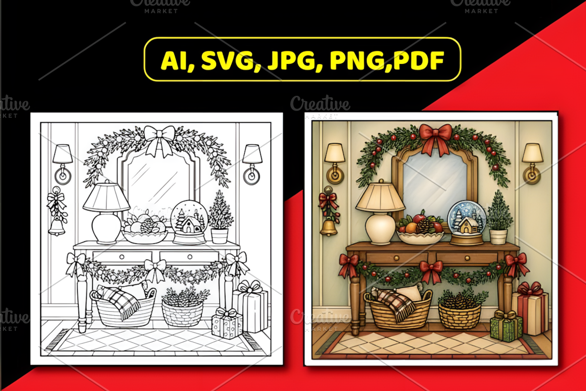 Cozy Christmas Bold Easy Coloring, a Seasonal Illustration by Design Station (Photo 5 of 5)
