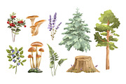 Watercolor Woodland Animals, an Animal Illustration by ArtGiftsStudio (Thumbnail 4 of 5)