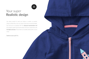 Baby Hoodie Mock-ups Set & Generator