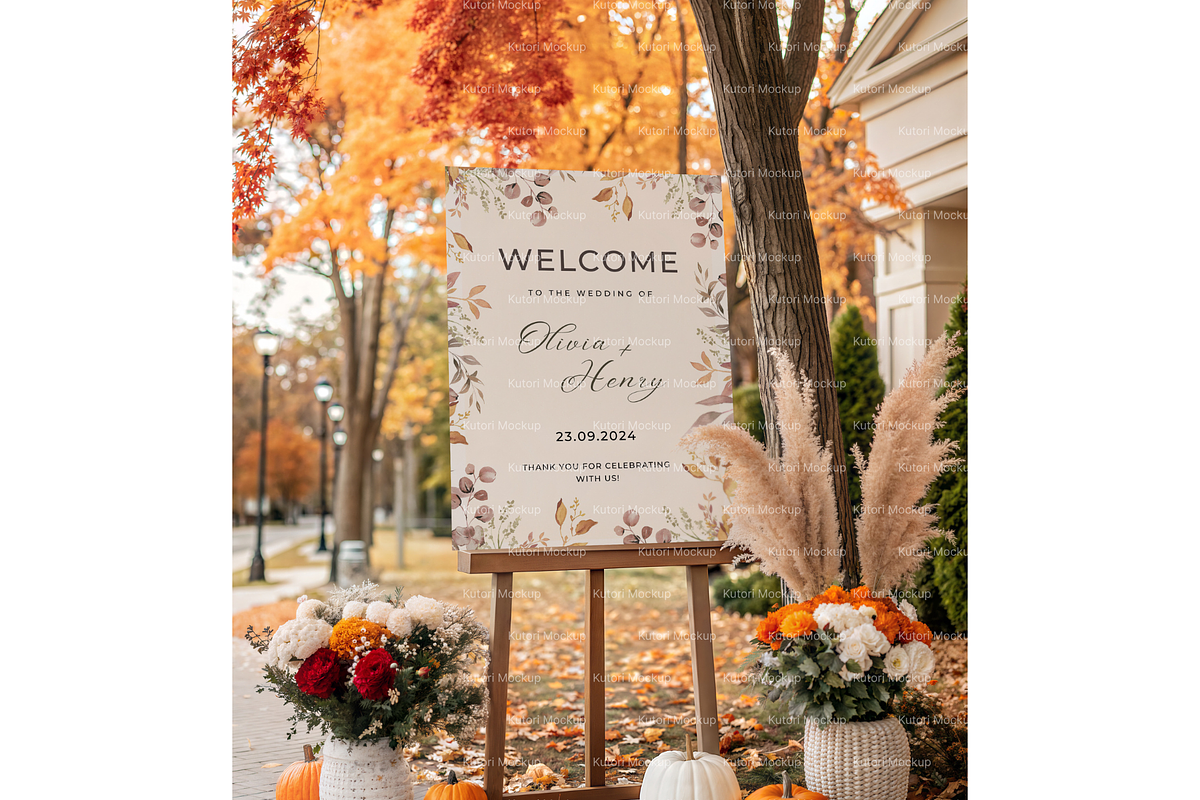 Rustic Easel Sign Mockup, a Product Mockup by MockupWizard