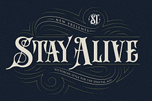 Stay Alive | Victorian Style Font