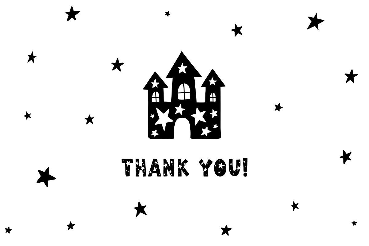 Starry Typeface - Font with Clipart preview 8