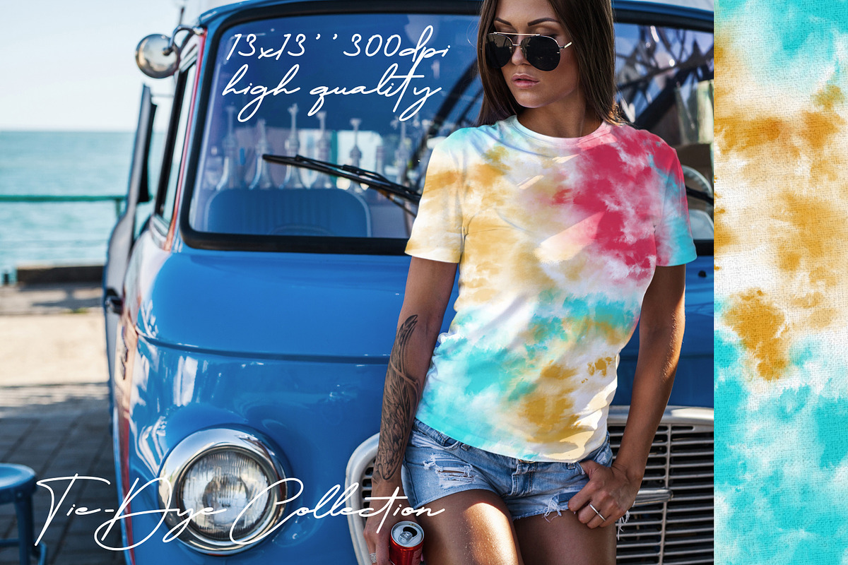 Summer Tie Dye Seamless Patterns, a Pattern Graphic by OlgaRom (Photo 6 of 11)