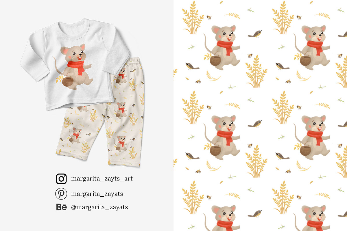 Mice & Ears Seamless Patterns, a Pattern Graphic by Letters-Shmetters (Photo 7 of 9)