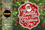 Dear Santa Bring a Little Christmas, an Object Graphic by OK Design (Thumbnail 1 of 3)