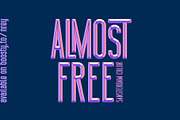 Sansterdam Color Font, a Sans Serif Font by NREY (Thumbnail 1 of 6)