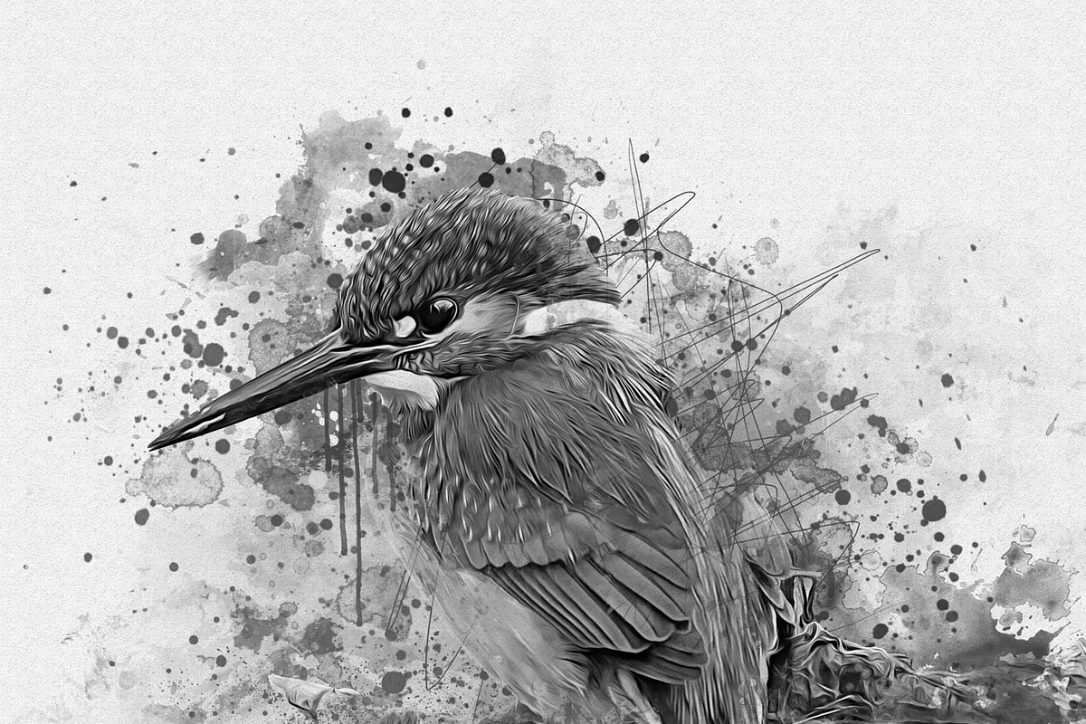 Watercolor Bird Painting Effect, an Action Add-On by Photoshop Action (Photo 19 of 21)