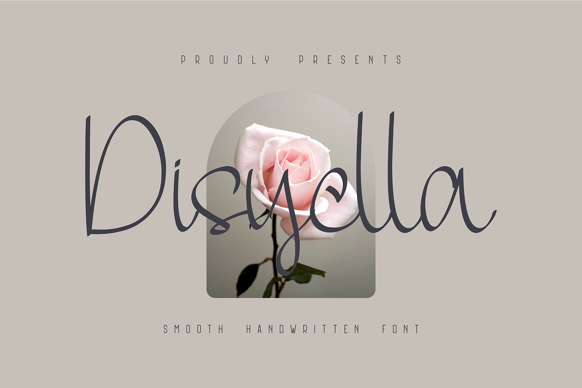 Dhisyella Font, a Script Font by ponuppo (Photo 1 of 5)