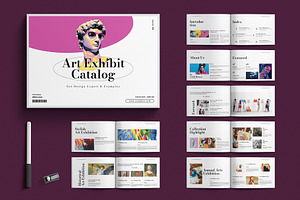 Art Gallery Exhibition Catalog, a Brochure Template by E-Type