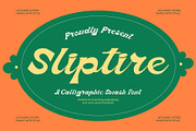 Sliptire Calligraphic Swash Font, a Script Font by Jaruka (Thumbnail 1 of 10)