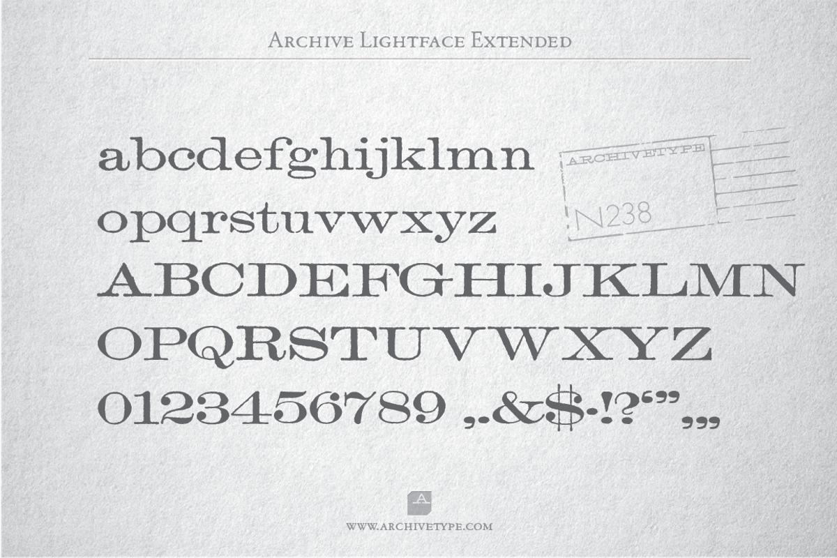Archive Lightface Extended preview 3