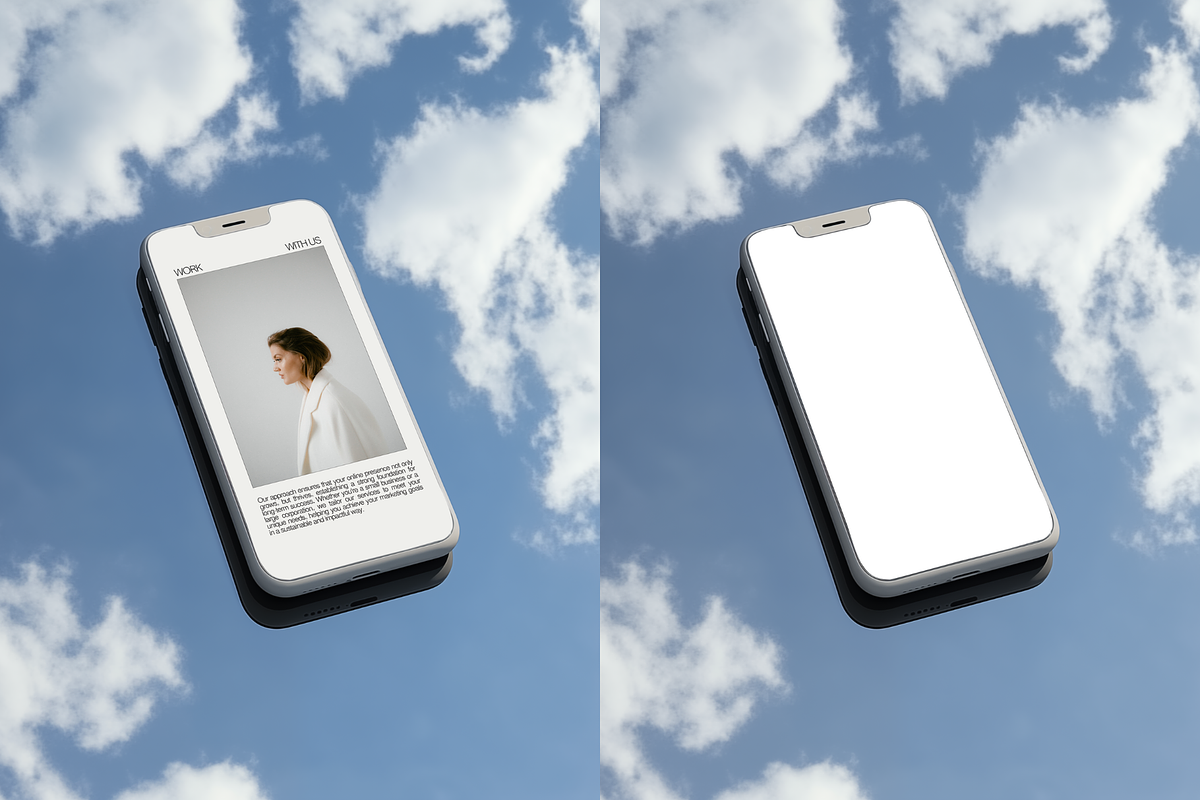 iPhone Mockup | Blue Sky Aesthetic, an iPhone Mockup by The Ethical Agency (Photo 2 of 3)