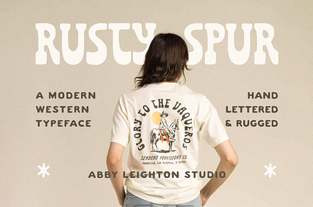 RUSTY SPUR by Abby Leighton, a Slab Serif Font by Abby Leighton Studio