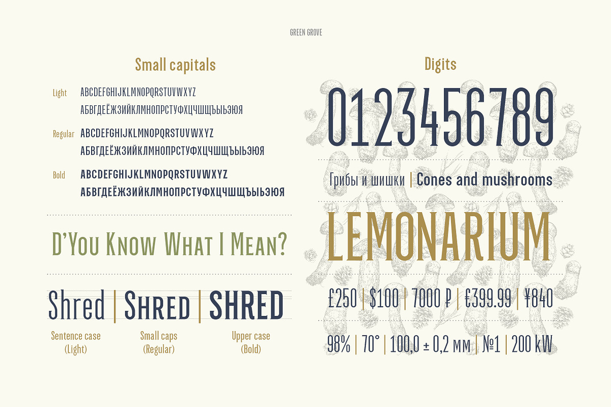 Green Grove // 3 fonts preview 5